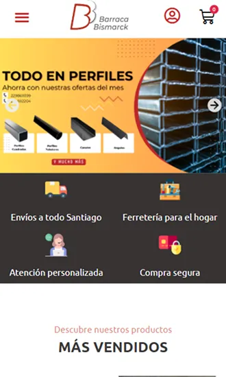 Vista mobile del sitio de B. Bismarck – consultoría para alta dirección en Argentina