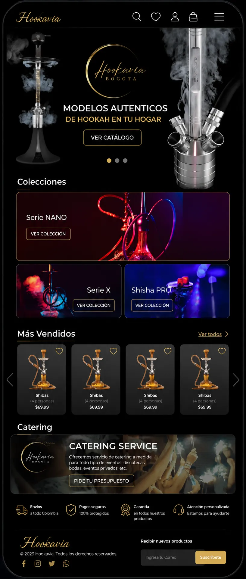 Vista mobile de Hookovia, plataforma SaaS de automatización para equipos tech en Argentina