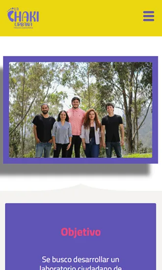 Vista móvil web Lab Ciula Comuna innovación social Argentina
