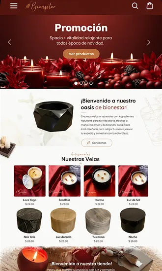 Vista mobile del sitio de Atemporal – moda atemporal y sustentable en Argentina