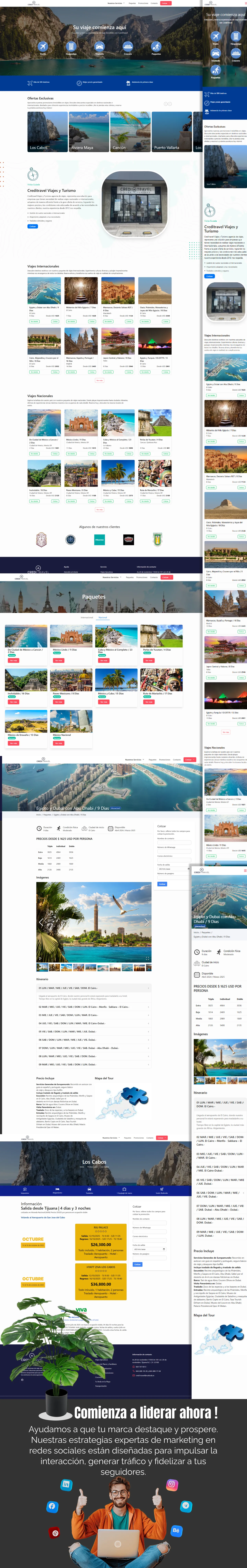 Vista desktop del sitio institucional de CreditRavel – financiamiento para viajeros argentinos